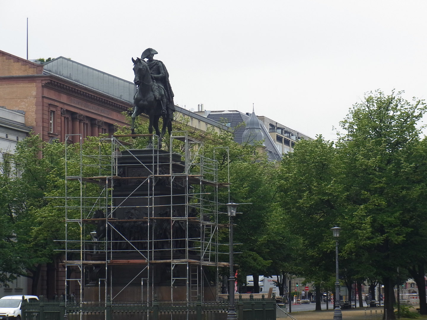 Entrance of Unter den Linden Equestrian statue of King Frederick II of Prussia