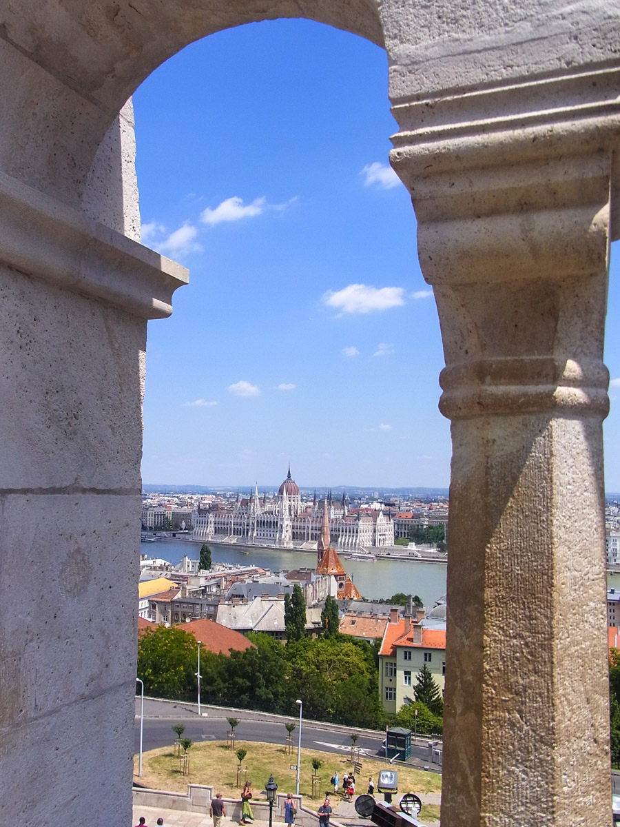Looking Across the Danube to the Hungarian Parliament