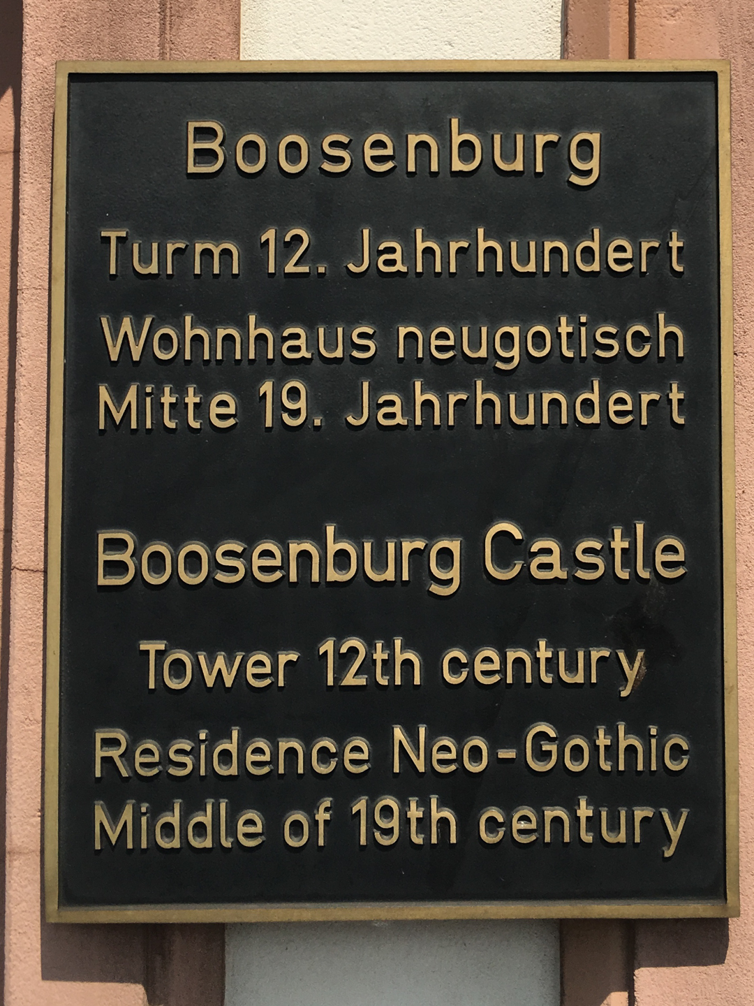 Boosenbug Castle 12 Century Tower... let that sink in a little...