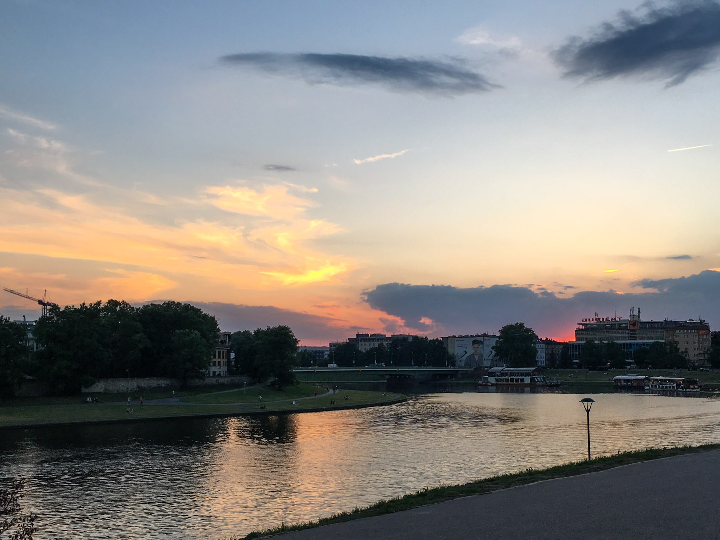 Sunset over the Vistula