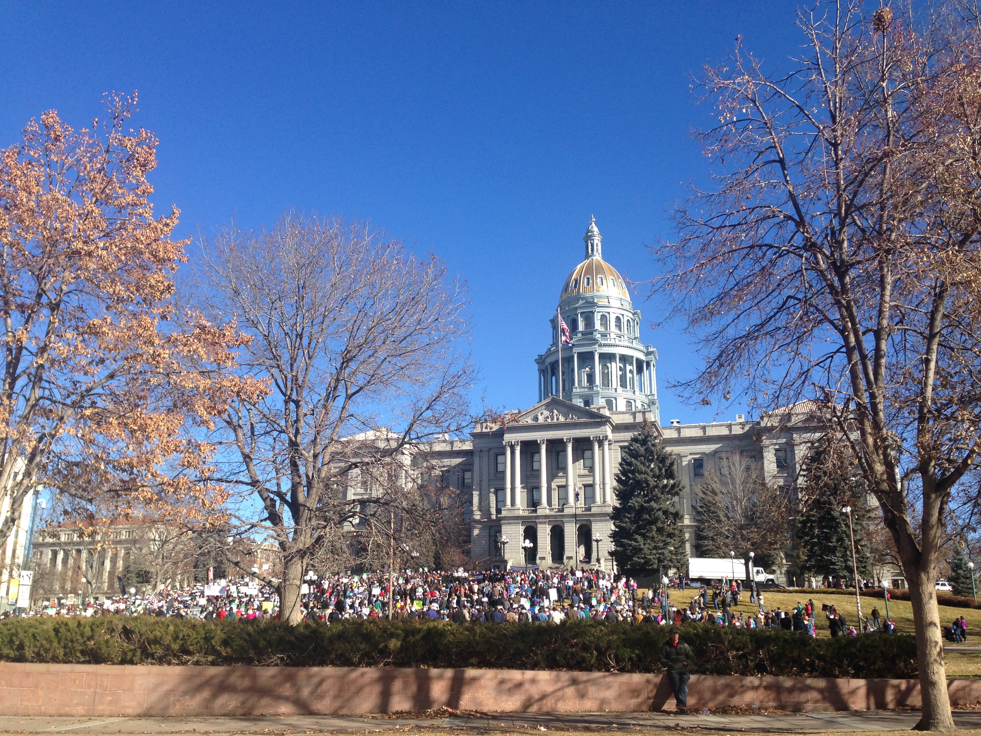 Pro Life rally in front of Colorado State Capitol