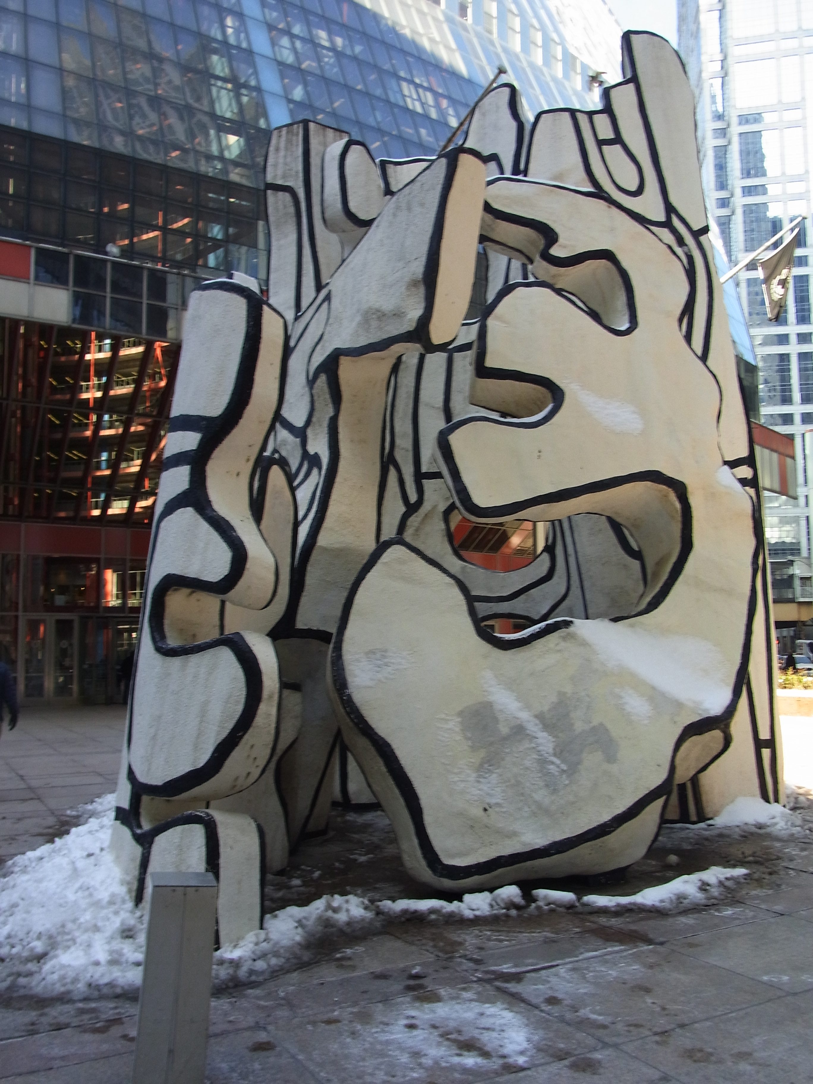 “Monument with Standing Beast,” a sculpture by Jean Dubuffet